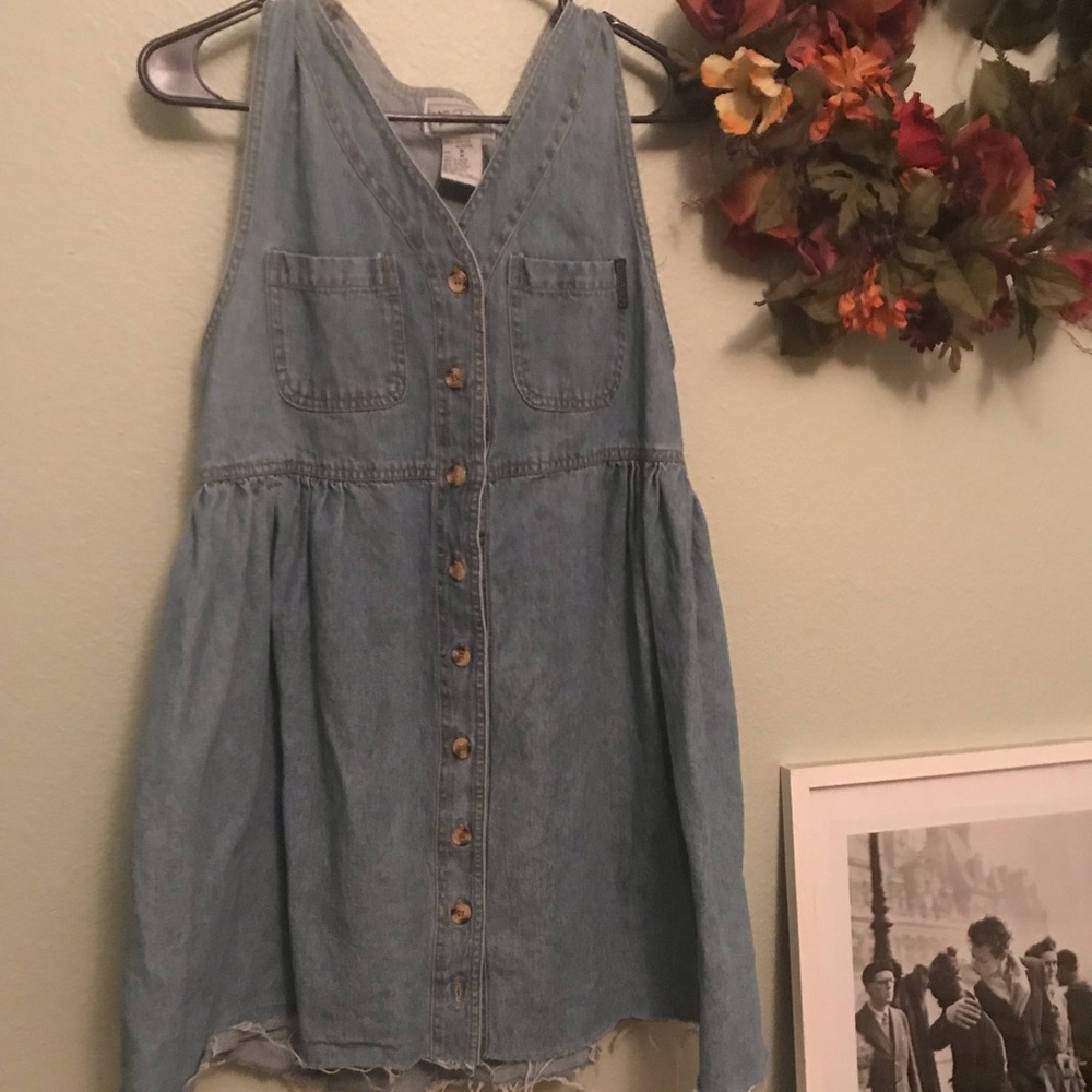 Vintage Denim overall dress